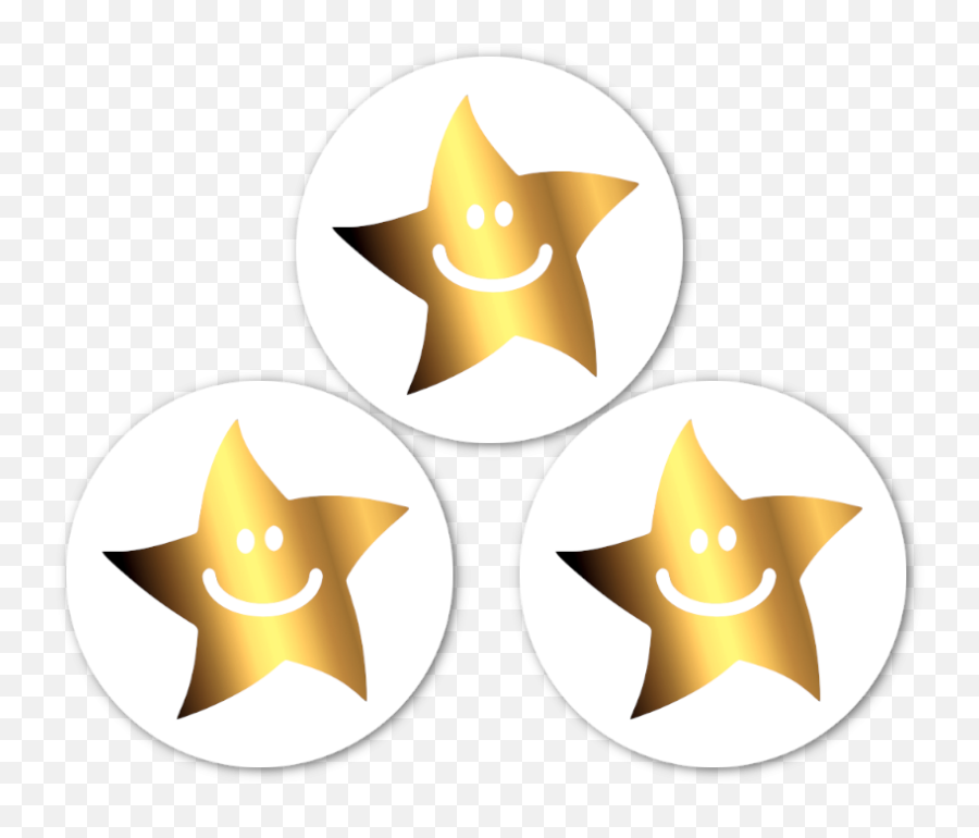 10mm Gold Metallic Smiley Mini Star Stickers Emoji,Golde Star Emoji