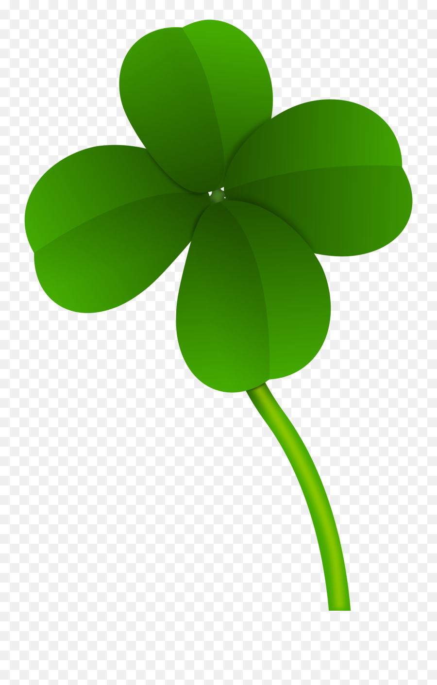 Four - Leaf Clover Clip Art Green Clover Png Image Png Four Leaf Clover Clip Art Emoji,Facebook Shamrock Emoticon