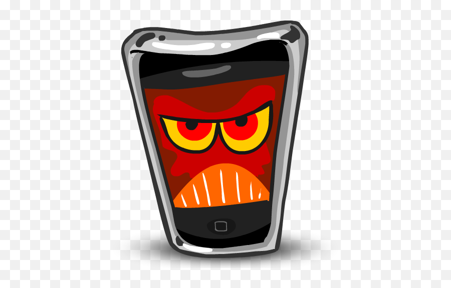 Cell Phone Smartphone Mobile Phone - Angry Iphone Emoji,Cell Phone Emoticon