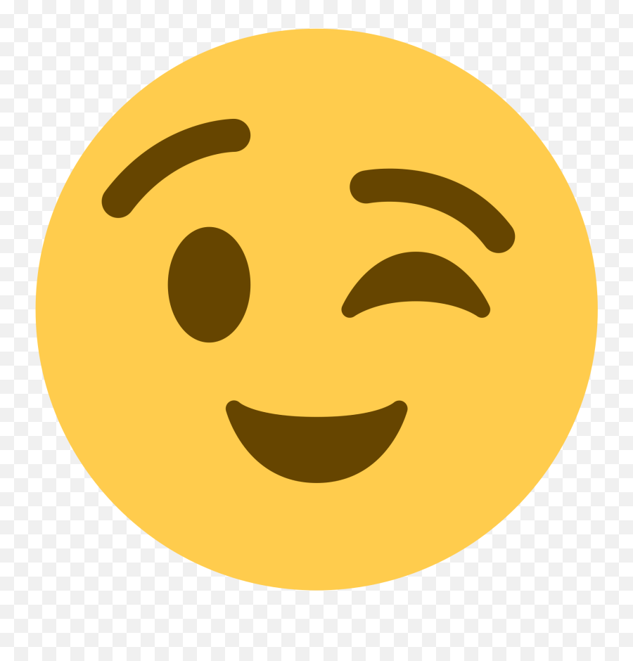 Emoji Feliz Png - 1024 X 1024 3 Smiley Face One Eye Closed,<3 Emoji