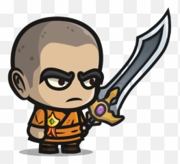 This Is My Sword We Are One And The Same - Chibi Ronaldo Fictional Character Emoji,Sword Emoji Png