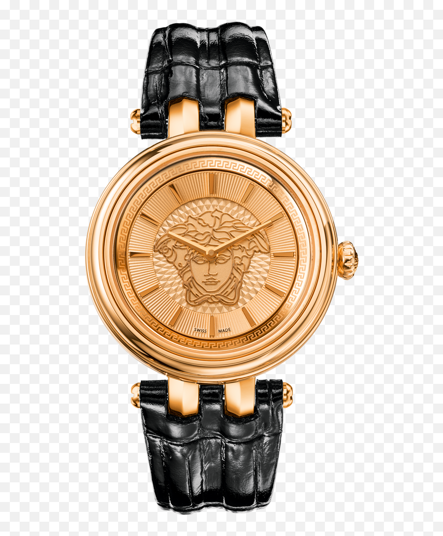 Versace Khai Watch With Leather Strap For Women Official - Versace Khai Watch With Leather Strap Emoji,Find The Emoji Rolex