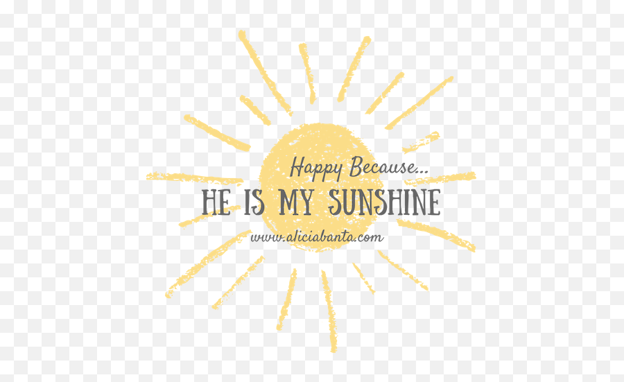 Happy Because He Is My Sunshine - Dot Emoji,Sunshine Emotions