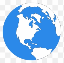 Blue Earth Icon Png Svg Clip Art For Web - Download Clip Globe Clipart Blue And White Emoji,Cavaliers Emoji Keyboard
