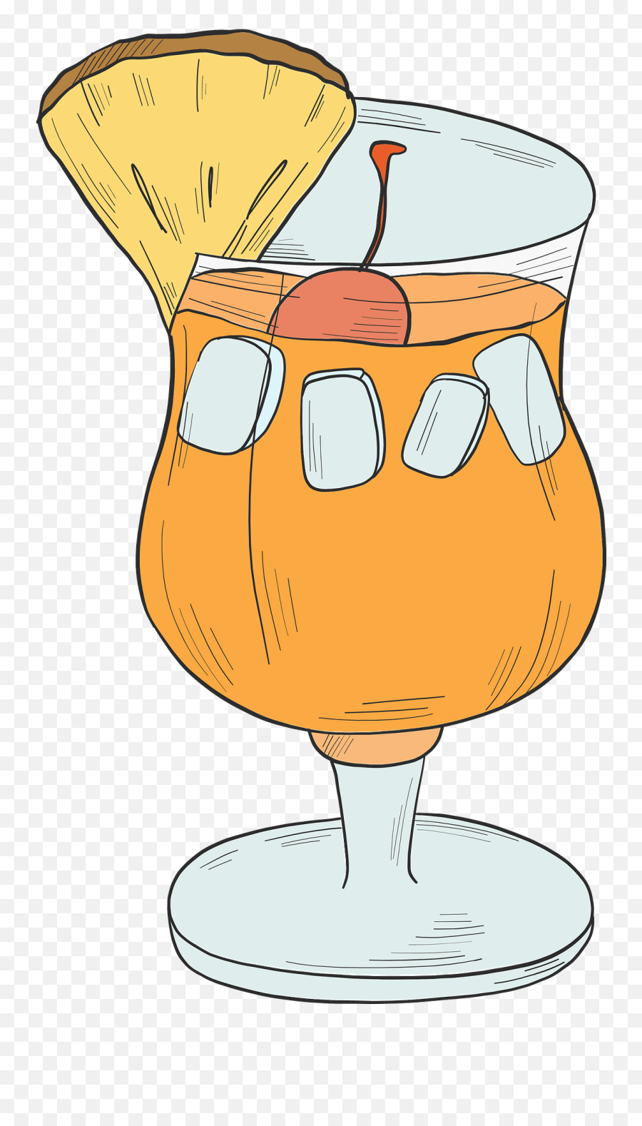 Cocktail Clipart Free Download Transparent Png Creazilla - Wine Glass Emoji,Whisky Glass Emoji