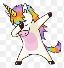 Unicorn Rainbow Horse Horn Sticker - Dancing Unicorn Emoji,Horse Horn Emoji
