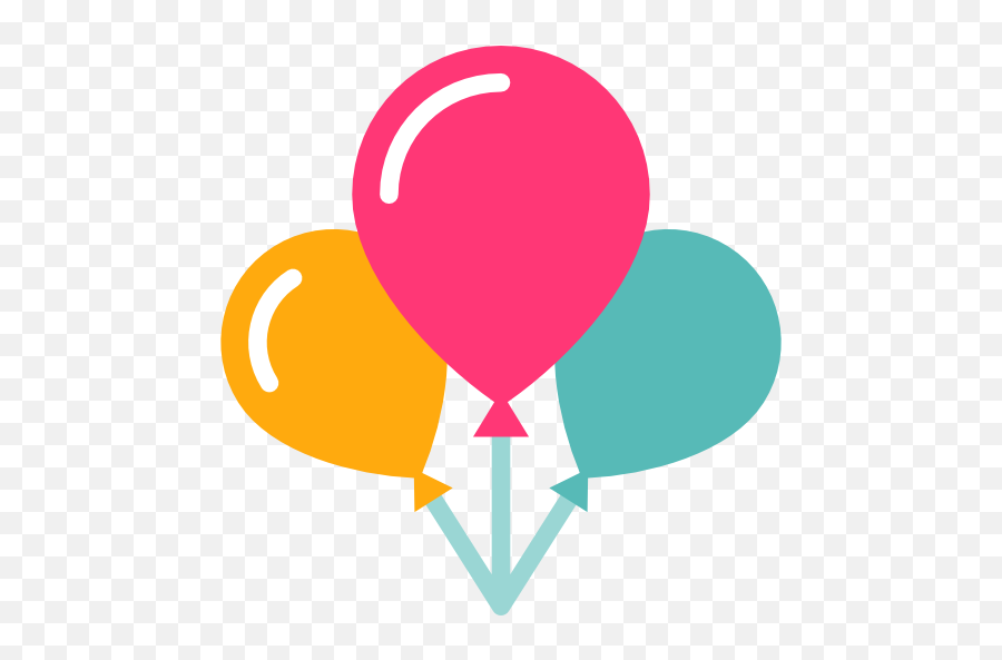 New Year Birthday And Party Balloons Decoration - Balloon Birthday Icon Emoji,Balloons Emoticons