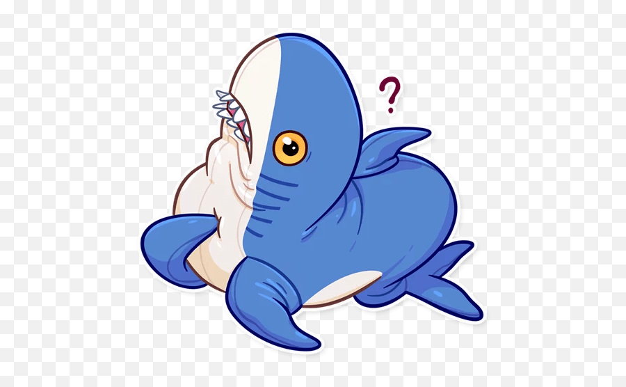 Cute Stickers Shark Plush Telegram - Blahaj Telegram Sticker Emoji,Shark Emoji