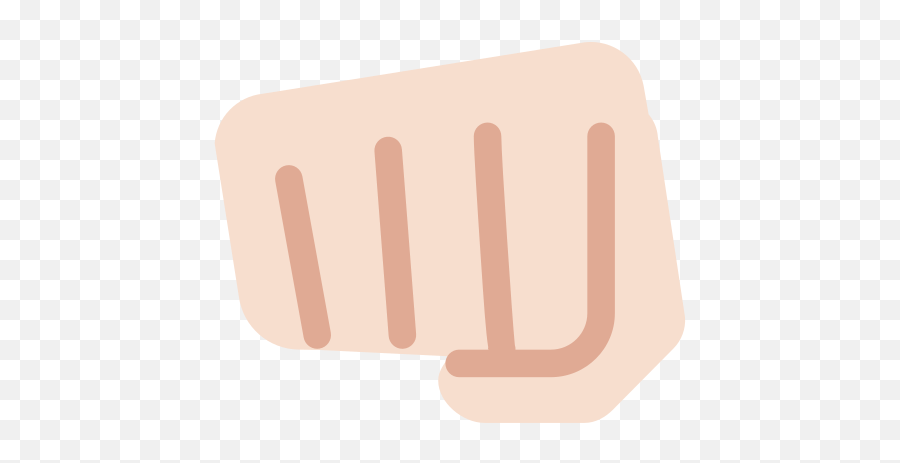 Oncoming Fist Emoji With Light Skin - Emoji Puño En Png,Fist Bump Emoji