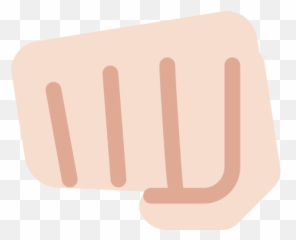 Oncoming Fist Emoji With Light Skin - Emoji Puño En Png,Fist Bump Emoji