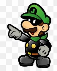 Club Penguin Fbi - Luigi Mr L Paper Mario Emoji,Clubpenguin Emotions