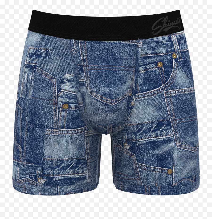 The Denim Dong Duvet Denim Ball Hammock Pouch Underwear - Jean Shorts Emoji,Emoji Jeans