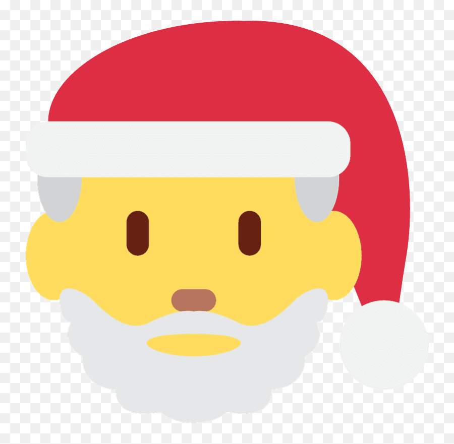 Santa Claus Emoji Clipart - Santa Claus Emoji Twitter,Holiday Twitter Emoticon