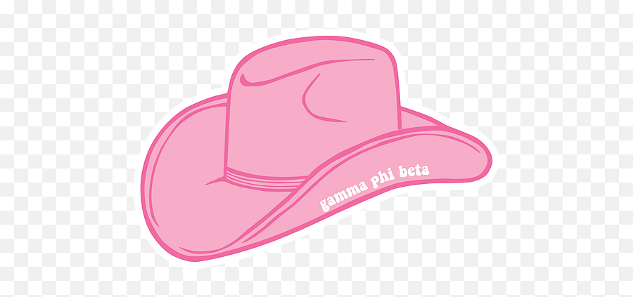 Gamma Phi Beta Lkbstickersss - Cowboy Hat Drawing Emoji,Delga Gamma Phi Emojis