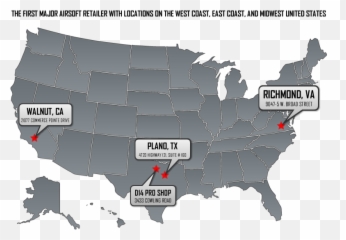 Store Locations Airsoft Gi - States Party Map Emoji,Airsoft Emoji B Patch