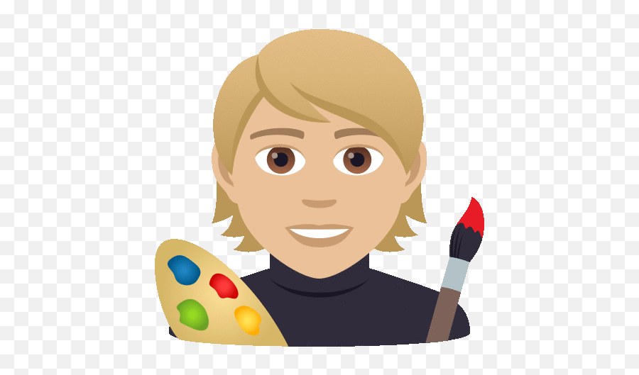 Painter Joypixels Gif - Painter Joypixels Painting Discover U0026 Share Gifs Artista En Emoji,Art Palette Emoji