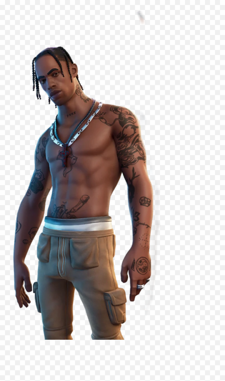 Fortnite Travisscott Sticker - Travis Scott Fortnite Skin Png Emoji,Travis Scott Emojis