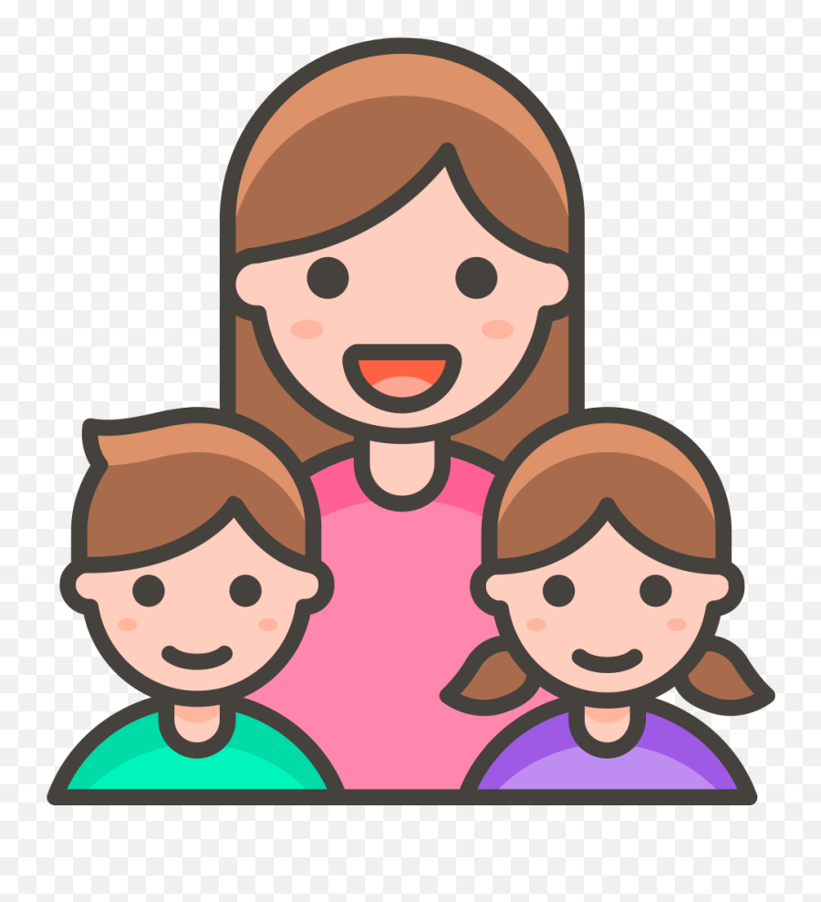 344 - Family Woman Girl Boy Png Emoji,Boy And Girl Emoji