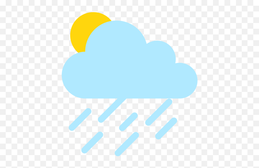 Sun Behind Rain Cloud Emoji - Significa Nuve Con Lluvia,Sun And Clouds Emoji