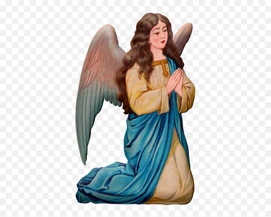 Free Photo Design Angel Face Simple Square Vintage Old - Max Profile Of Angel Kneeling And Praying With Head Up Drawing Emoji,Girl.angel Emoji Drawing