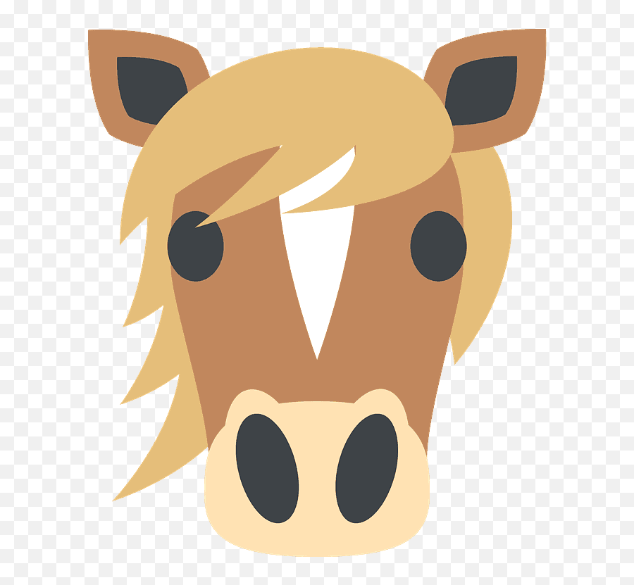 Horse Face Emoji High Definition Big - Horse Face Clipart Png,Flag Horse Lady Music Emoji