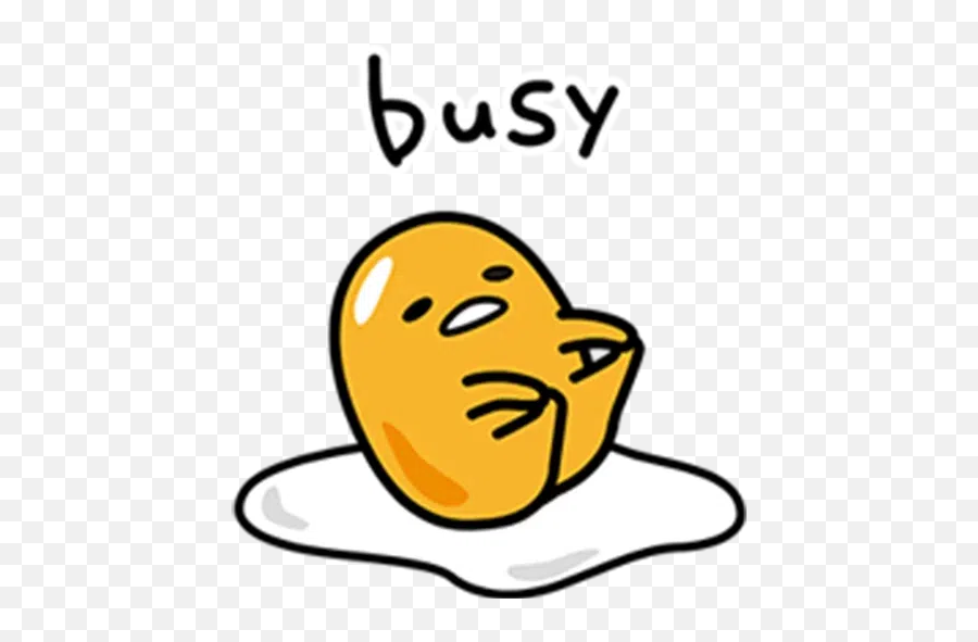 Gudetama 2 Whatsapp Stickers - Stickers Cloud Gudetama Busy Emoji,Gudetama Emoticons