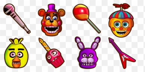 Five Nights At Freddyu0027s Mouse Cursors Try Not To Get - Fnaf Cursor Rockstar Freddy Emoji,Freddy Emoticon Icarly