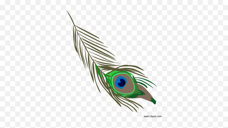 Peacock Feather Free Png Clip Art - Decorative Emoji,Peacock Feather Ascii Emoticon