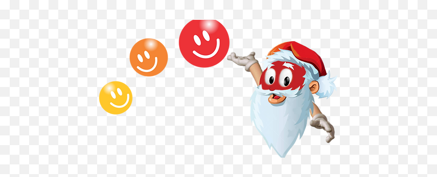 Supermercado - Varejo Criativo Emoji,Goofy Santa Emoticon