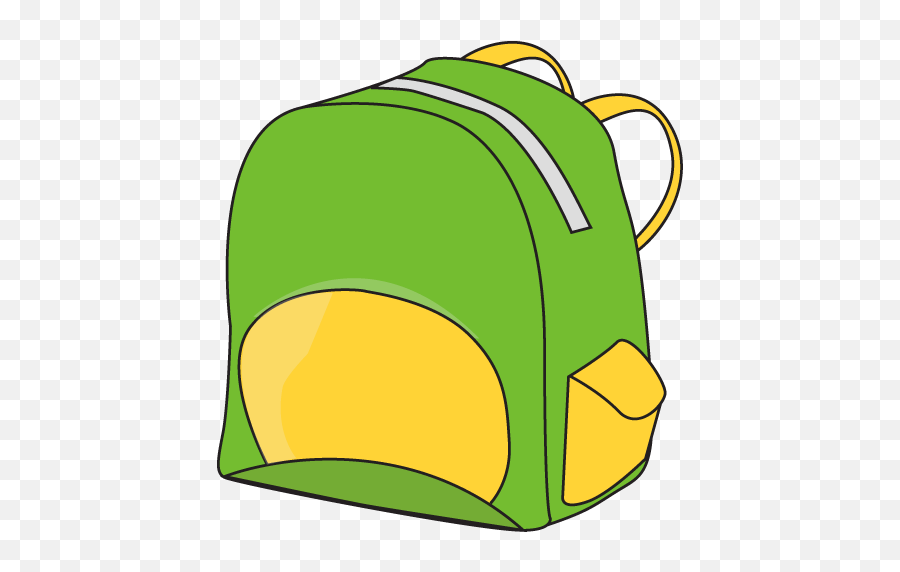 Clip Art Green Backpacks School Clipart - Green Backpack Clipart Emoji,Backpacks With Emojis