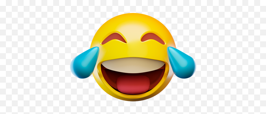 Premium Laughing Emoji 3d Illustration Download In Png Obj,Laughing Crying Emoji