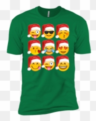 Fortuitous Emoji Christmas T Shirt Heart Eyes Kiss Laughing,Eyes Laughing Emoji