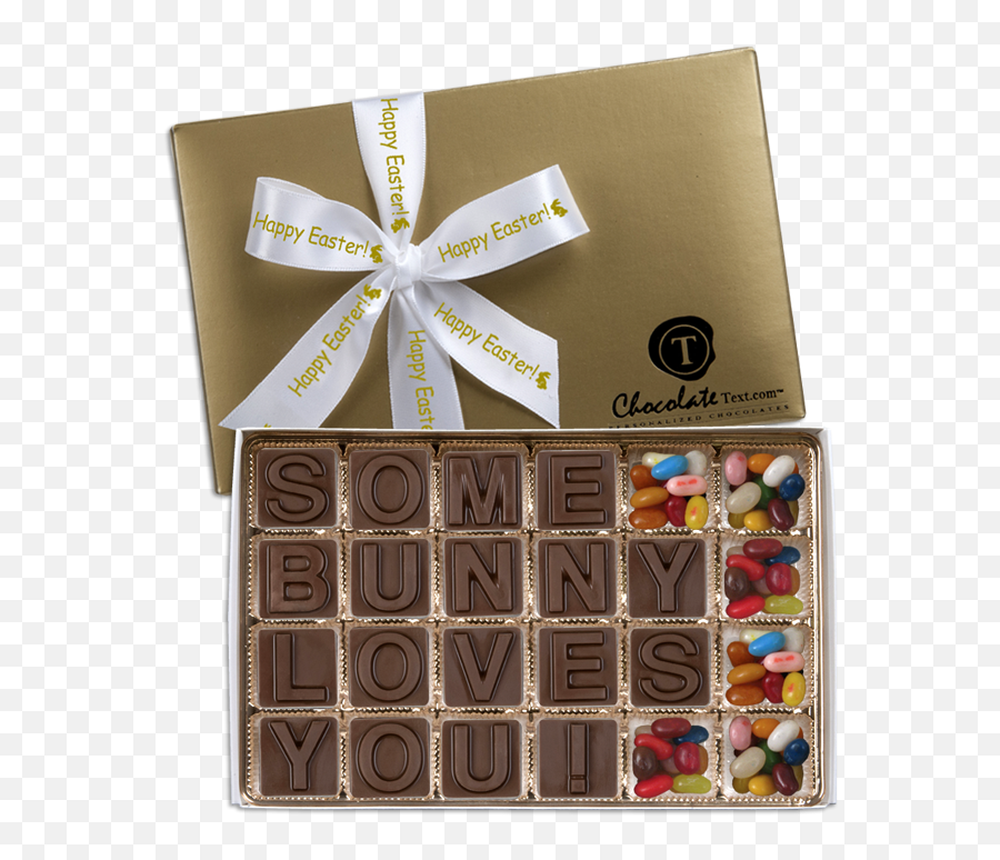Easter Chocolate Gifts From Chocolate Text Emoji,Bunny Emoticon Text