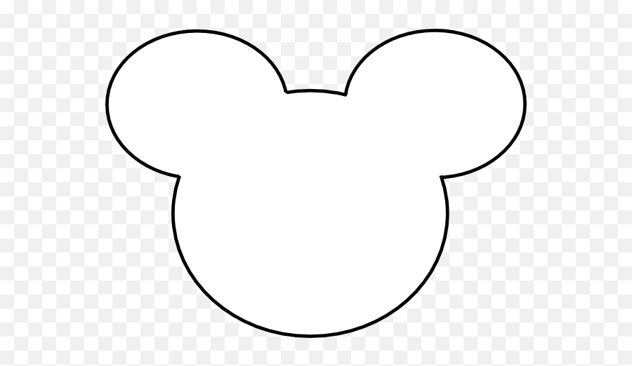 Free Mickey Mouse Head Silhouette Download Free Clip Art - Transparent White Mickey Mouse Head Emoji,Mickey Mouse Emoticon Text