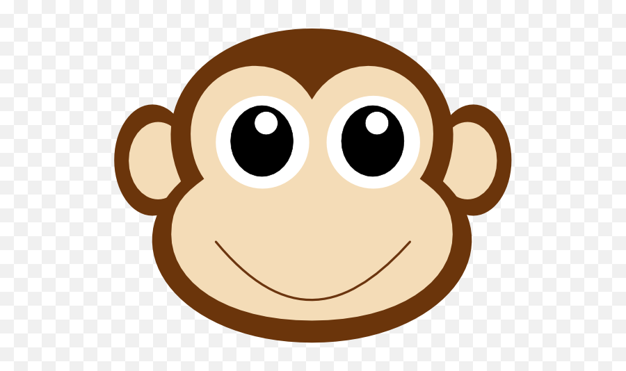 6 Animated Monkey Emoticons Images - Monkey Face Smile Cartoon Emoji,Monkey Face Emoji