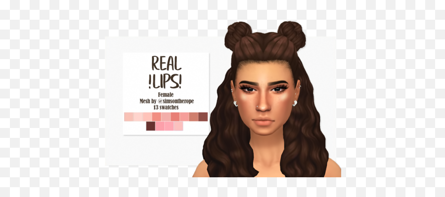 Pin - Maxis Match Sims 4 Natural Lips Emoji,Sims 4 Mod Emotion Face