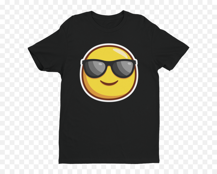 Cool Guy Emoji Short Sleeve Next Level T - Shirt Mens Pelican T Shirt,What Font Is 100 Emoticon In