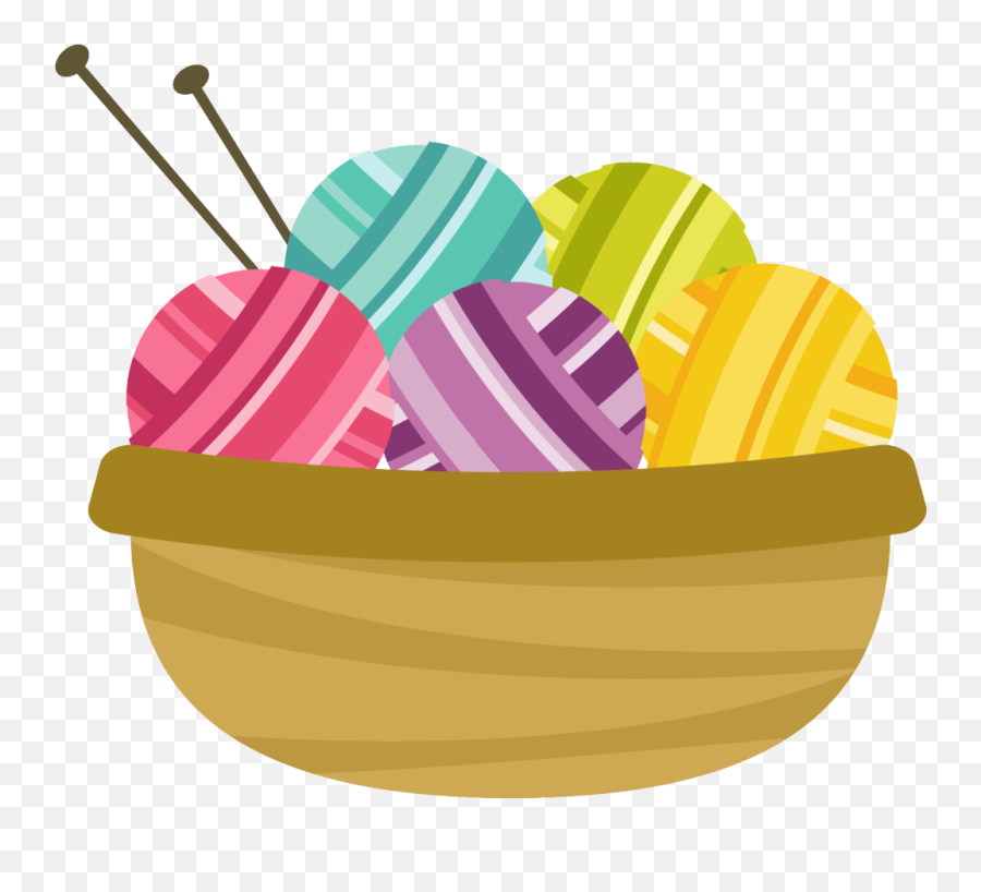 A Group For Those Who Like To Knit And Crochet To - Basket Of Yarn Clipart Emoji,Knitting Emoji