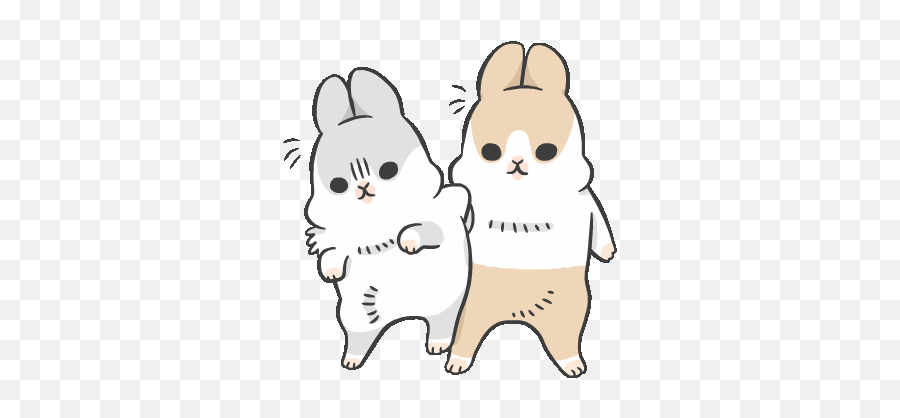 See More About Gif Bunny And Meme - Small Bunny Sticker Gif Emoji,Hopping Rabbit Emoticon Gif
