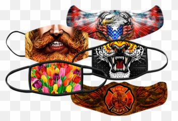 Full Color Face Mask Art For Dye Sublimation Production - For Adult Emoji,Short Emoji Art