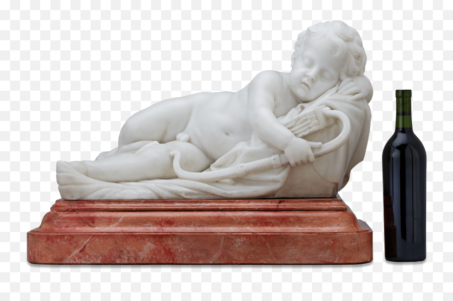 Sleeping Cupid Italian Marble Ms Rau - Classical Sculpture Emoji,Roman Sculpture With Human Emotion