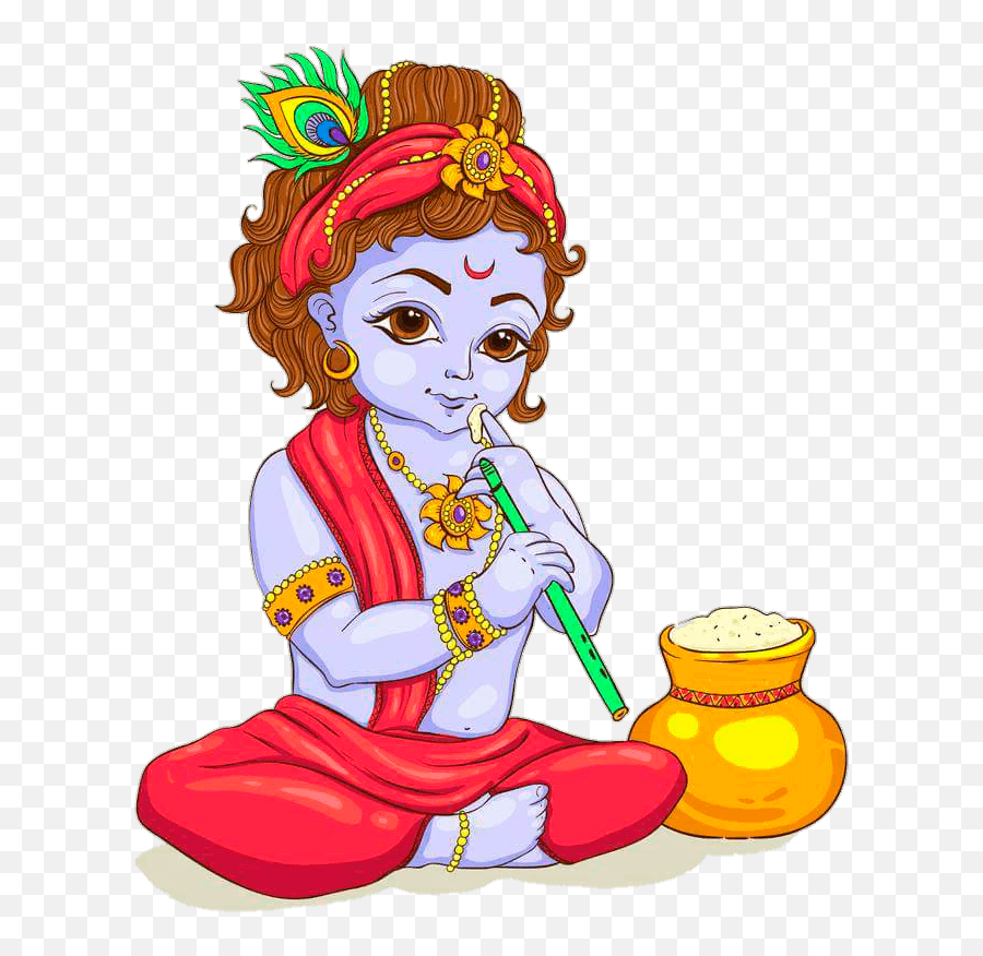 Krishna Drawing Krishna Radha Painting - Lord Krishna Sitting Drawing Emoji,Hit Dem Folks Emoji