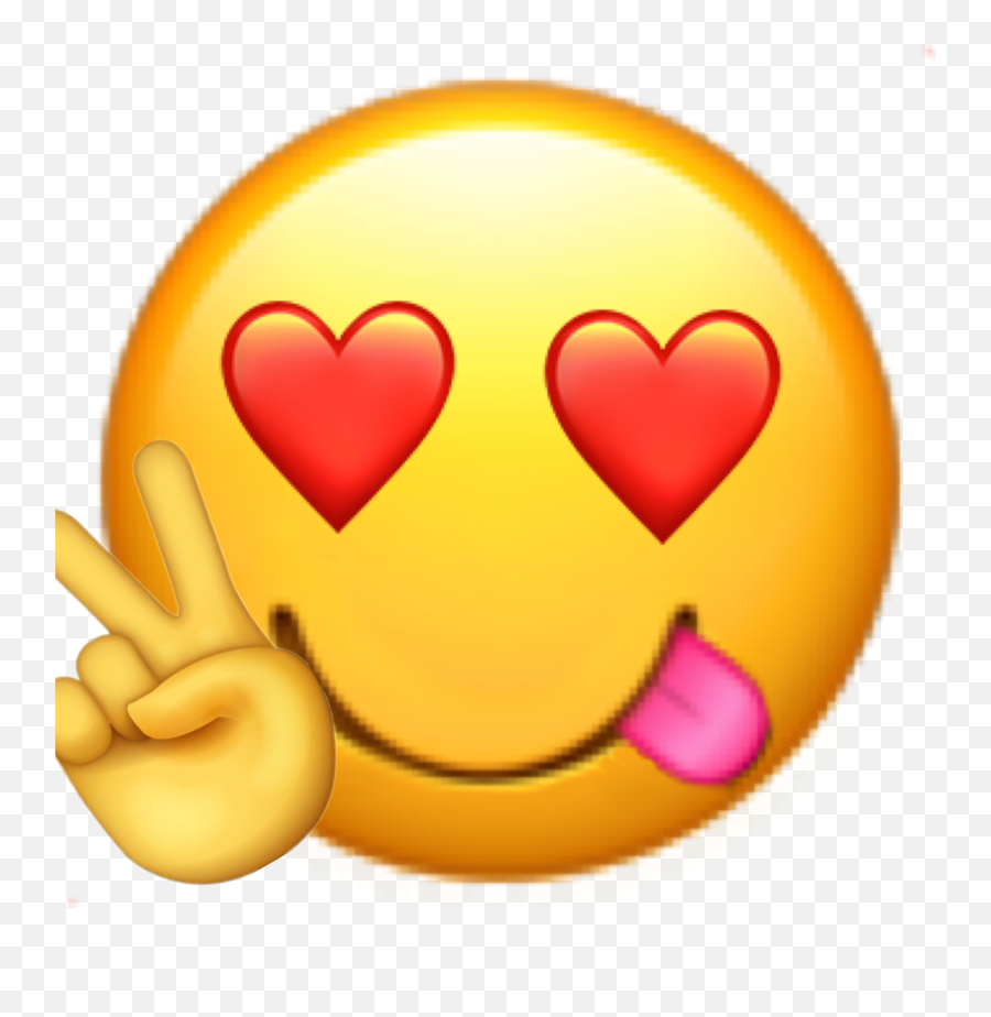 Emoji Heart Hearteyes Sticker - Happy,Heart Eyess Emoji