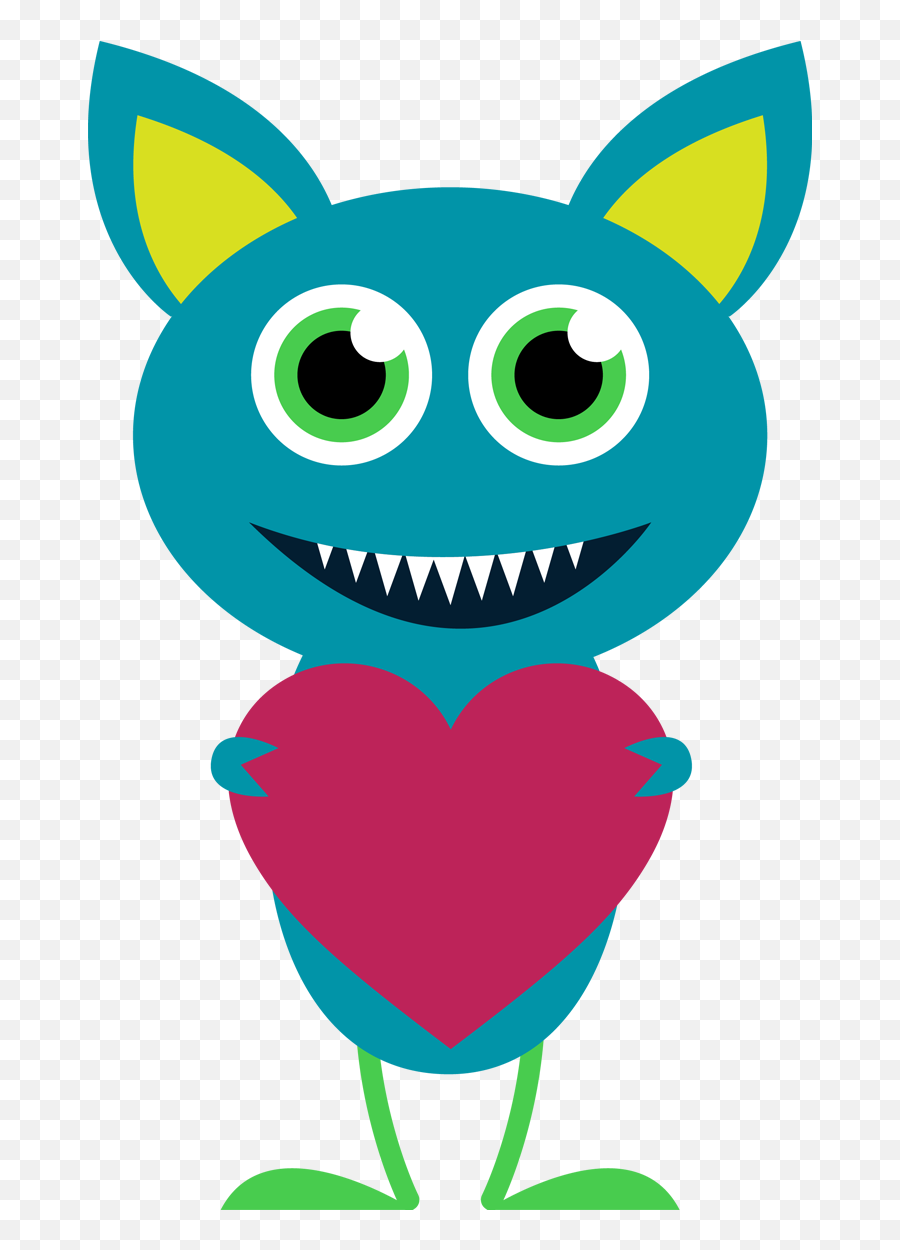 Monster Clipart Clipart Panda - Free Clipart Images Valentine Monster Clipart Emoji,Disney Emojis Goofy Stuffed