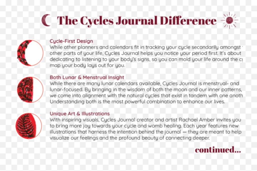 Cycles Journal 2021 Lunar U0026 Menstrual Planner Indiegogo - Salem News Emoji,Menstrual Cycle Emotions