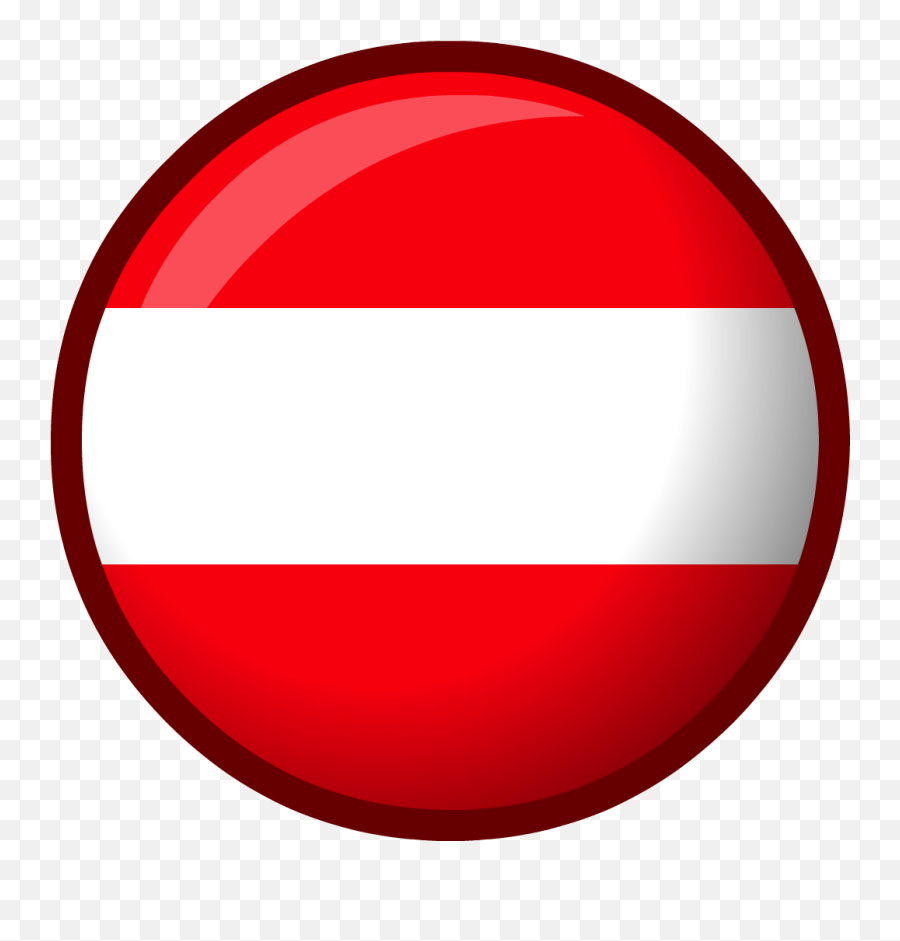 Austria Flag Club Penguin Wiki Fandom - Austria Round Flag Png Emoji,Emojis Used With 