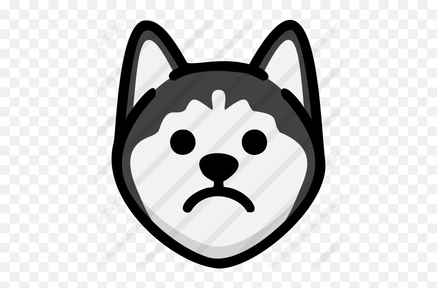 Sad - Husky Icon Transparent Emoji,Sad Dog Emoji