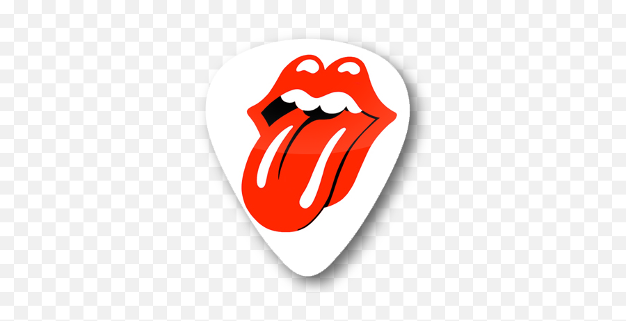 The Rolling Stones Tongue Logo Standard Guitar Pick Emoji,The Rolling Stones - Mixed Emotions
