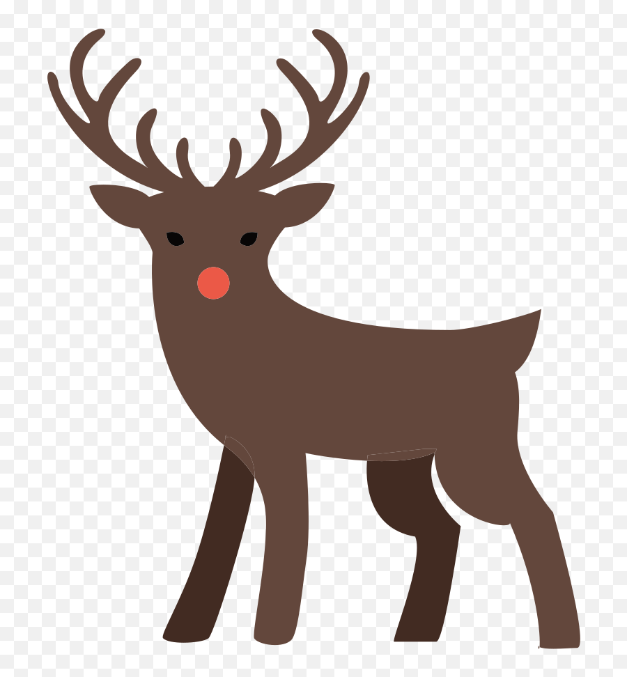 Clipart Reindeer Icon Clipart Reindeer - Reindeer Icon Emoji,Reindeer Emoji