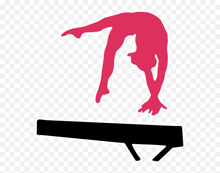 Tumbling Clipart Cartwheel Tumbling - Gymnastics Silhouette Pink Emoji,Cartwheel Emoji
